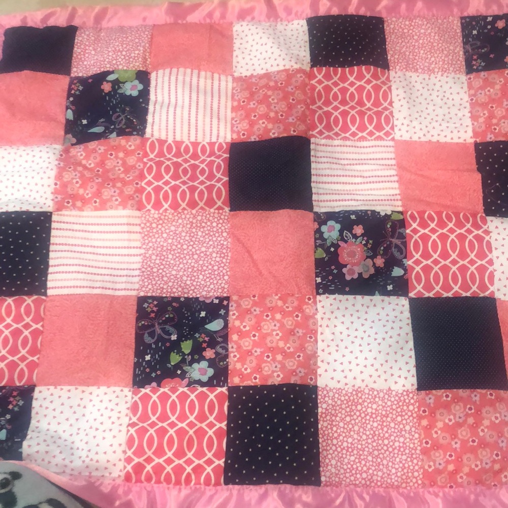 Hand sewn baby blanket